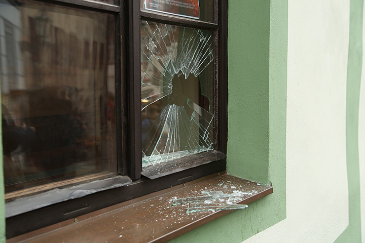 A2B Glass are able to board up broken windows while they are being repaired in Crewe.